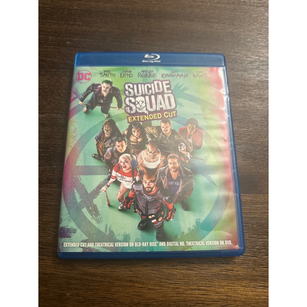 Suicide Squad Extended Cut Blu-ray DC Comics Will Smith Margot Robbie 2-Disc Set